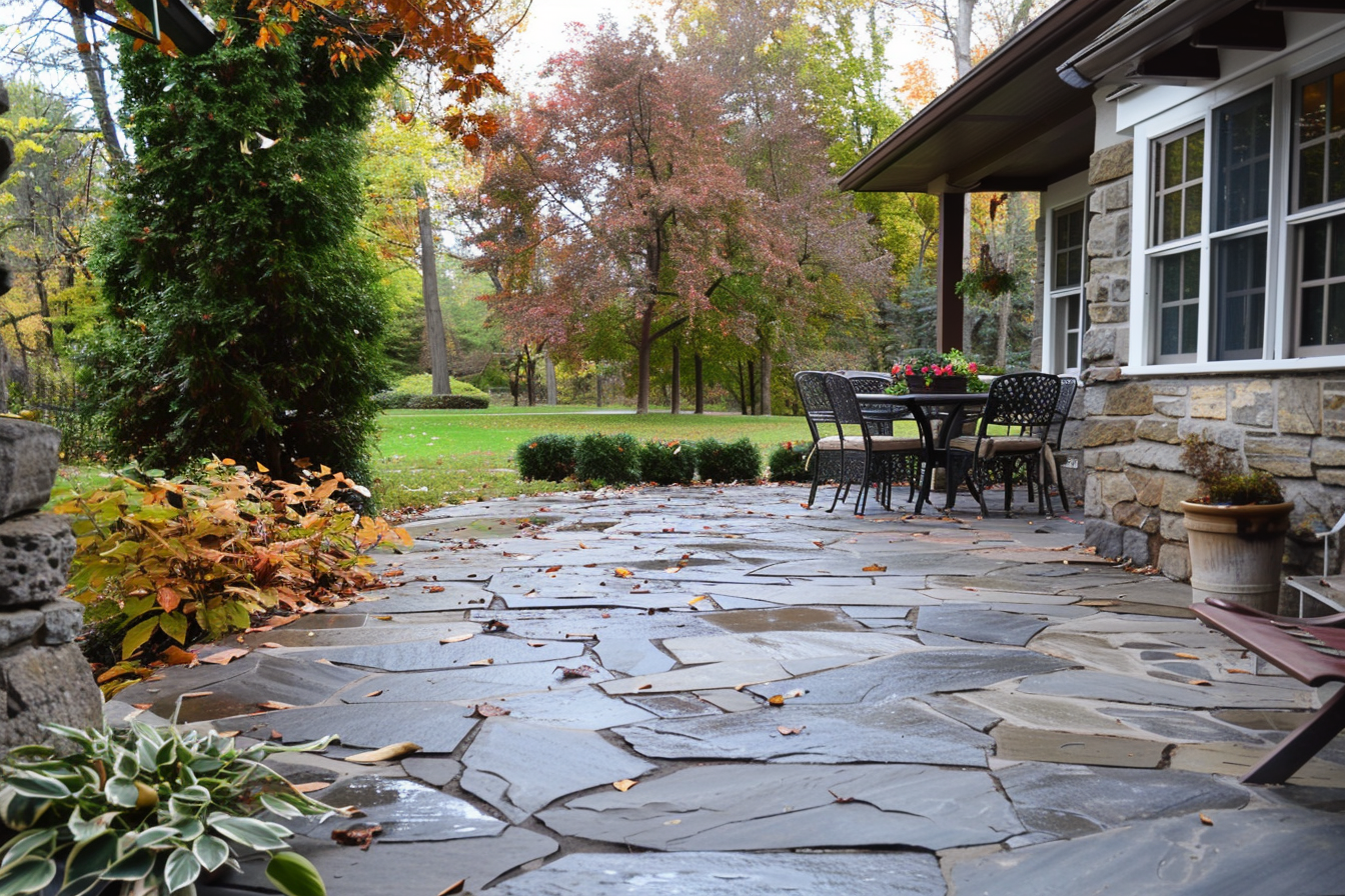 Bayside offers custom natural stone patios in Gulfport, MS