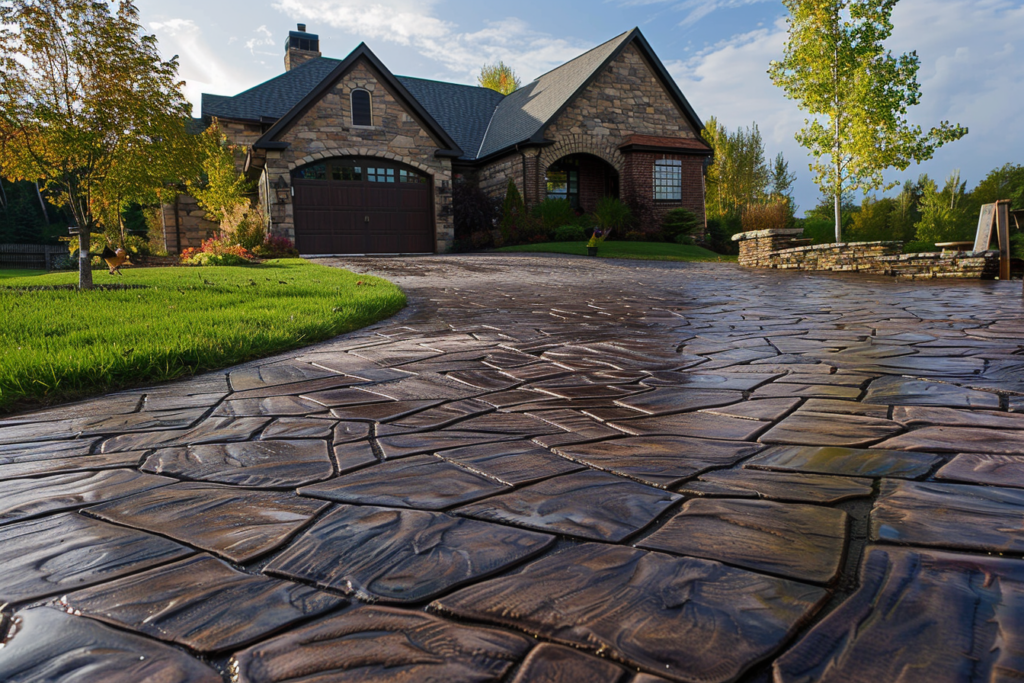 Stamped Concrete Driveway Customization Options